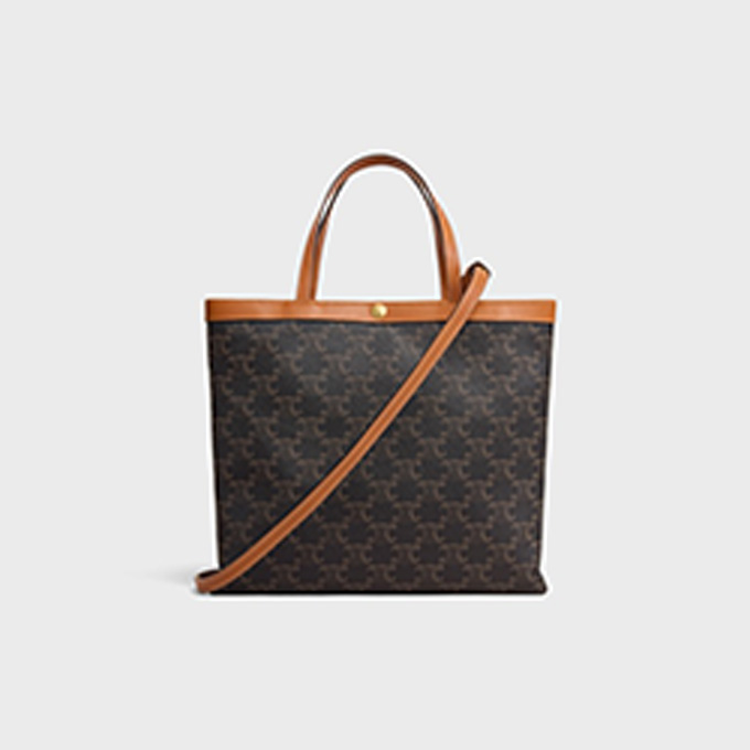 9a+quality celine square cabas small triomphe print tote bag